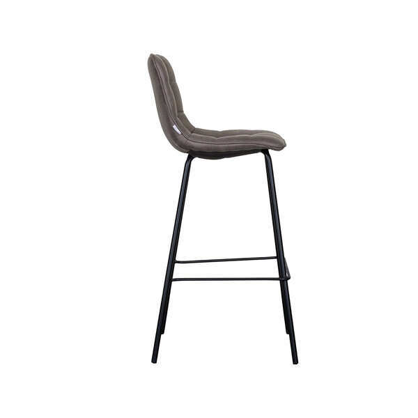 Barkruk Bistro | Antraciet | Micro Suede | Hoog