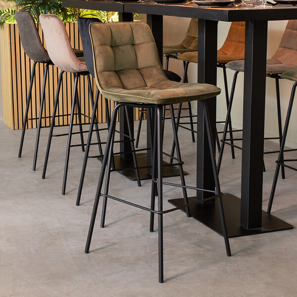 Barkruk Bistro | Hunter | Fluweel | Hoog