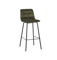 LABEL51 Barkruk Bistro | Hunter | Fluweel | Hoog 