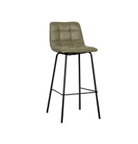 LABEL51 Barkruk Bistro | Moss | Micro Suede | Hoog