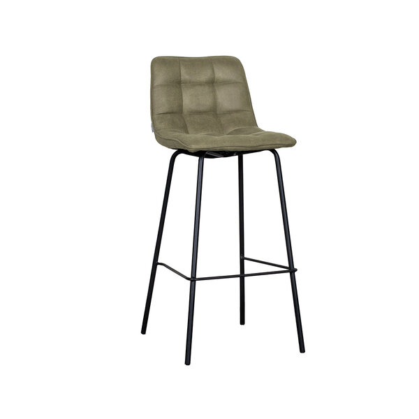 Barkruk Bistro | Moss | Micro Suede | Hoog