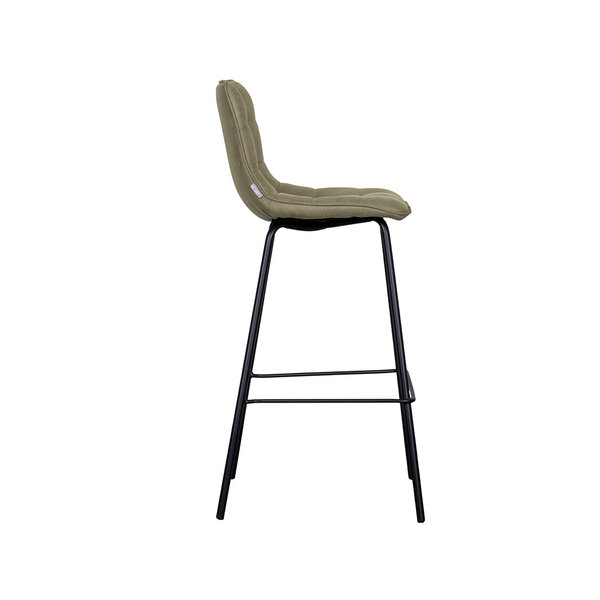 Barkruk Bistro | Moss | Micro Suede | Hoog