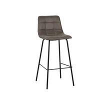 LABEL51 Barkruk Bistro | Taupe | Micro Suede | Hoog 