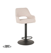 LABEL51 Barkruk Fer | Naturel | Boucle | Gaslift 