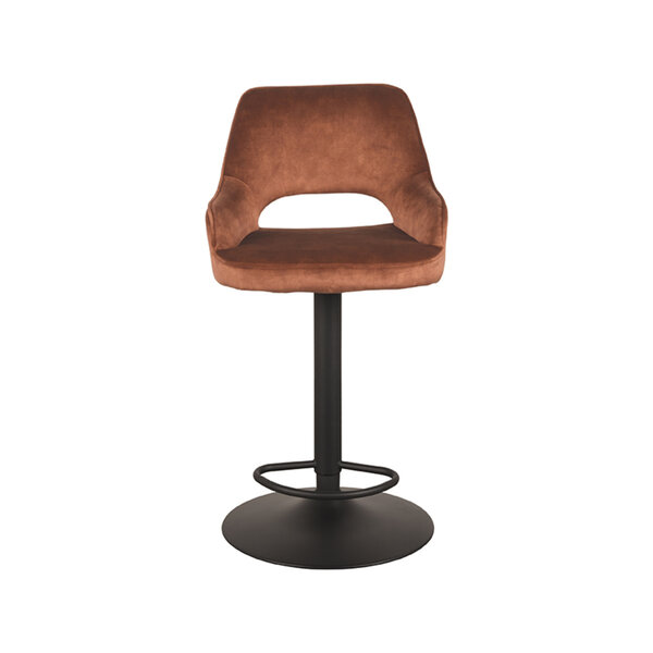 Barkruk Fer | Rust | Velours | Gaslift