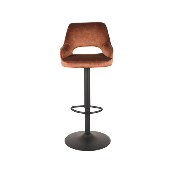 Barkruk Fer | Rust | Velours | Gaslift