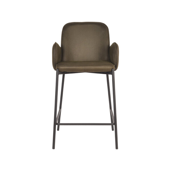 Barkruk Jari | Army | Microvezel | Laag | 2 stuks