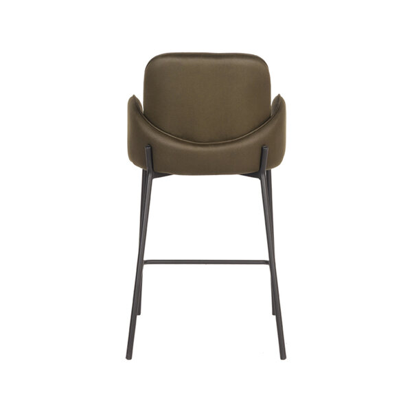 Barkruk Jari | Army | Microvezel | Laag | 2 stuks