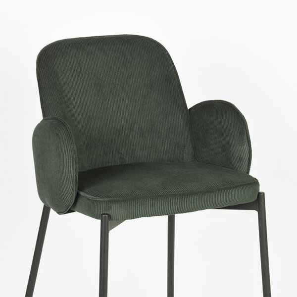 Barkruk Jari | Army | Ribcord | Laag | 2 stuks