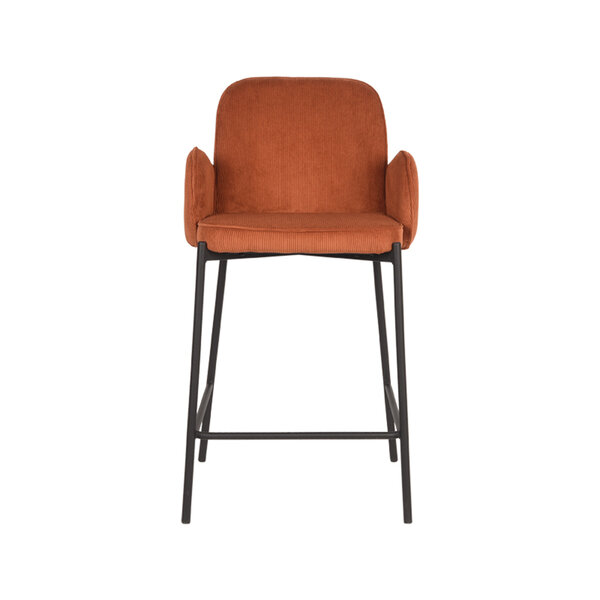 Barkruk Jari | Rust | Ribcord | Laag | 2 stuks