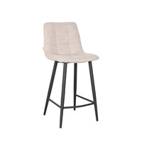 LABEL51 Barkruk Jelt | Naturel | Boucle | Laag | 2 stuks