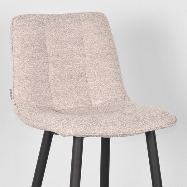 Barkruk Jelt | Naturel | Boucle | Laag | 2 stuks