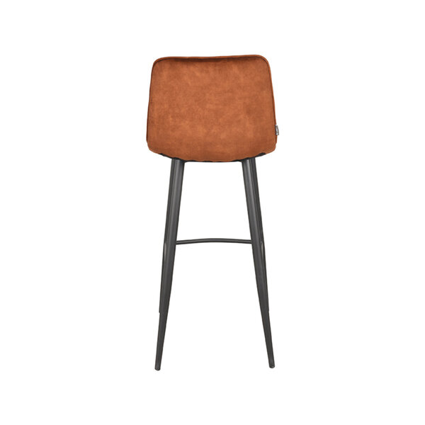 Barkruk Jelt | Oker | Velours | Hoog | 2 stuks