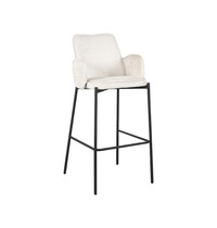 LABEL51 Barkruk Joni | Creme | Elegance | Hoog | 2 stuks