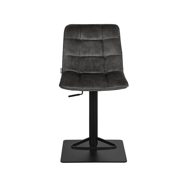 Barkruk Juul | Antraciet | Velours | Gaslift