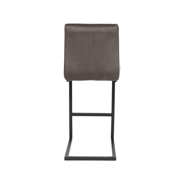 Barkruk Milo | Antraciet | Microvezel | Laag