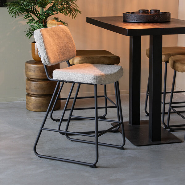 Barkruk Noah | Naturel | Boucle | Laag