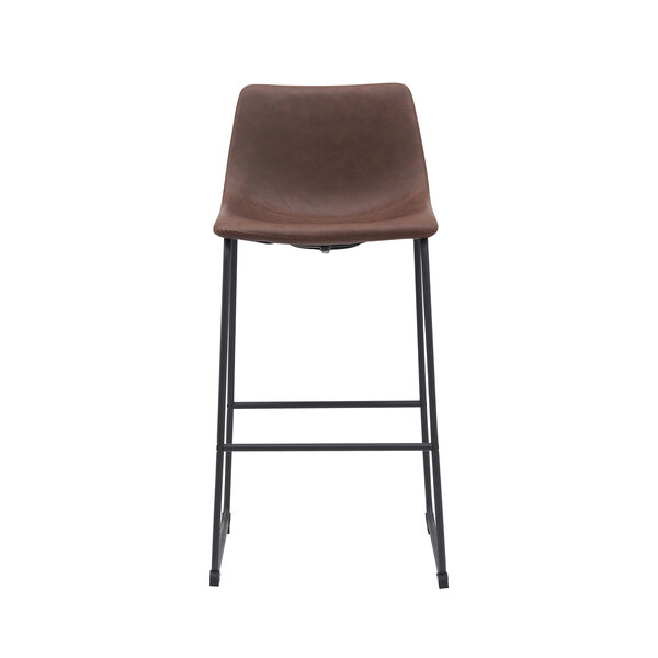 Barkruk Risto | Bruin | Kunstleder | Hoog