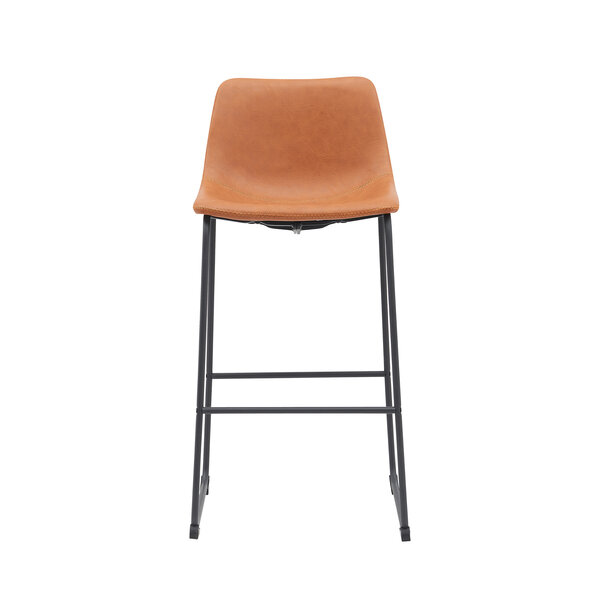 Barkruk Risto | Cognac | Kunstleder | Hoog