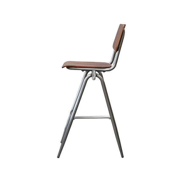 Barkruk Solid | Donkerbruin | Hout | Hoog | 2 stuks