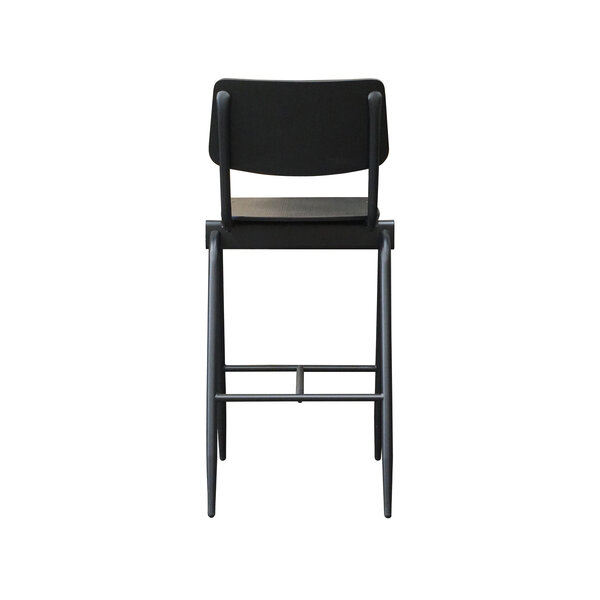 Barkruk Solid | Zwart | Hout | Hoog | 2 stuks