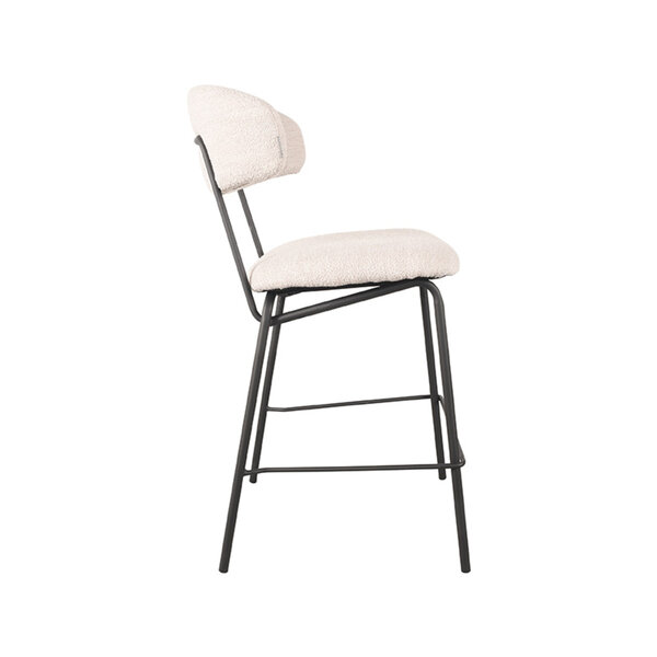 Barkruk Zack | Naturel | Boucle | Laag | 2 stuks