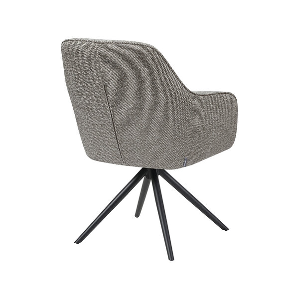 Stoel Akira | Mushroom | Royal Boucle | Zwart Metalen Frame | 2 stuks