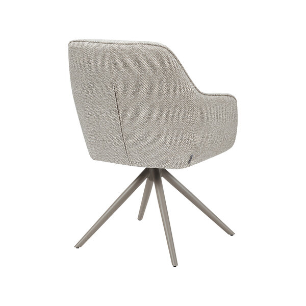 Stoel Akira | Naturel | Royal Boucle | Taupe Metalen Frame | 2 stuks