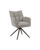 LABEL51 Stoel Amalfi | Mushroom | Royal Boucle | Brons Metalen Frame | 2 stuks 