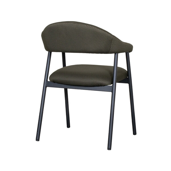 Stoel Amaze | Hunter | Breathe | Zwart Metalen Frame | 2 stuks