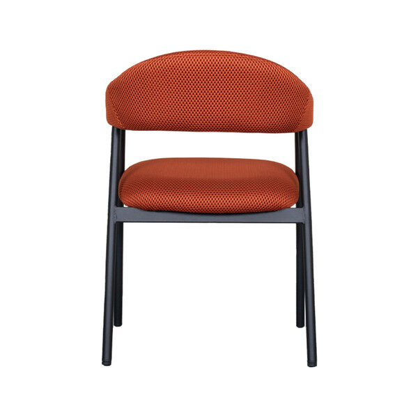 Stoel Amaze | Rust | Breathe | Zwart Metalen Frame | 2 stuks