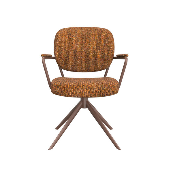 Stoel Basel | Coral | Royal Boucle | Coral Metalen Frame