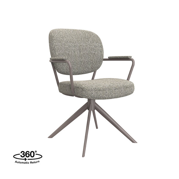 Stoel Basel | Mushroom | Royal Boucle | Brons Metalen Frame