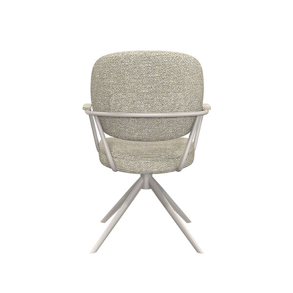 Stoel Basel | Naturel | Royal Boucle | Taupe Metalen Frame