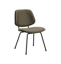 LABEL51 Stoel Bello | Hunter | Fluweel | Zwart Metalen Frame | 2 stuks 