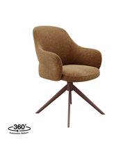 LABEL51 Stoel Bern | Coral | Royal Boucle | Coral Metalen Frame | 2 stuks