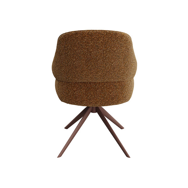 Stoel Bern | Coral | Royal Boucle | Coral Metalen Frame | 2 stuks