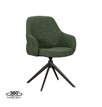 LABEL51 Stoel Bern | Forest | Royal Boucle | Forest Metalen Frame | 2 stuks 