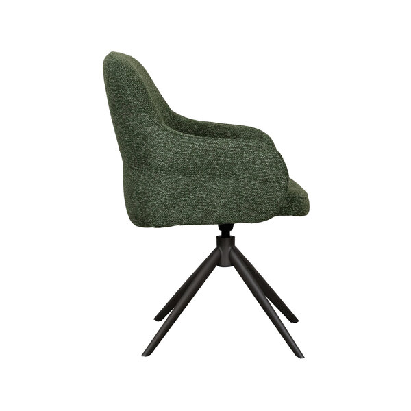 Stoel Bern | Forest | Royal Boucle | Forest Metalen Frame | 2 stuks