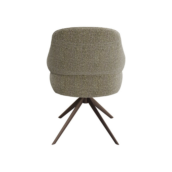 Stoel Bern | Mushroom | Royal Boucle | Brons Metalen Frame | 2 stuks