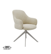 LABEL51 Stoel Bern | Naturel | Royal Boucle | Taupe Metalen Frame | 2 stuks