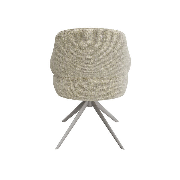 Stoel Bern | Naturel | Royal Boucle | Taupe Metalen Frame | 2 stuks