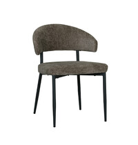 LABEL51 Stoel Bliss | Hunter | Elite | Zwart Metalen Frame | 2 stuks 