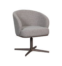 LABEL51 Stoel Cannes | Mushroom | Royal Boucle | Brons Metalen Frame 