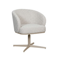 LABEL51 Stoel Cannes | Naturel | Royal Boucle | Taupe Metalen Frame 