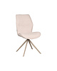 LABEL51 Stoel Comfy | Naturel | Boucle | Taupe Metalen Frame | 2 stuks 