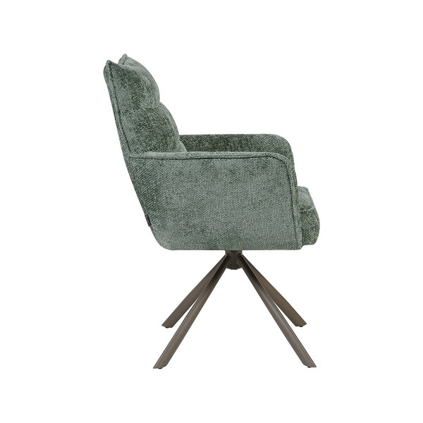 Stoel Dubai | Hunter | Haga | Brons Metalen Frame | 2 stuks