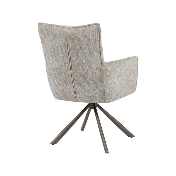 Stoel Dubai | Naturel | Haga | Brons Metalen Frame | 2 stuks