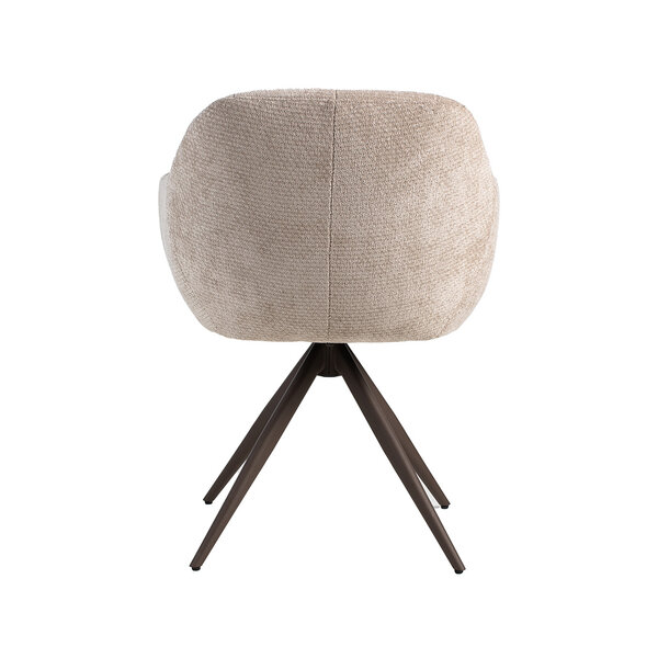 Stoel Esma | Clay | Elite | Brons Metalen Frame | 2 stuks