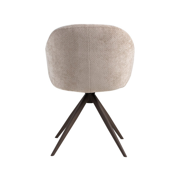 Stoel Fiby | Clay | Elite | Brons Metalen Frame | 2 stuks